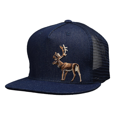 Elk Trucker Hat by LET'S BE IRIE - Blue Denim Snapback - Let's Be Irie™