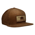 California Republic Hat by LET'S BE IRIE - Brown Corduroy Snapback - Let's Be Irie™