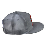 Hawaii Volcano Trucker Hat by LET'S BE IRIE - Gray Denim Snapback - Let's Be Irie™