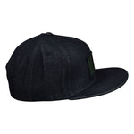 LET'S BE IRIE Denim Snapback - California Irie Flag, Black and Green - Let's Be Irie™