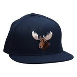 Moose Head Snapback Hat by LET'S BE IRIE - Navy Blue - Let's Be Irie™