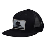 California Republic Flag Trucker Hat by LET'S BE IRIE - Black - Let's Be Irie™