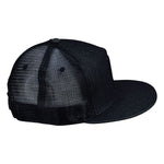 Hawaii Hibiscus Trucker Hat by LET'S BE IRIE - Black Denim Snapback - Let's Be Irie™