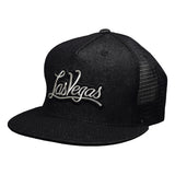 Las Vegas Trucker Hat by LET'S BE IRIE - Black Denim Snapback - Let's Be Irie™