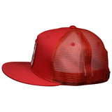 Ski Utah Hat by LET'S BE IRIE - Vintage Patch, Red Trucker, Snapback