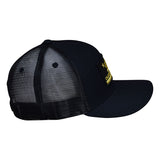California Republic Trucker Hat by LET'S BE IRIE - Black and Gold, Curved Bill - Let's Be Irie™