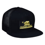 California Republic Trucker Hat by LET'S BE IRIE - Black and Gold - Let's Be Irie™