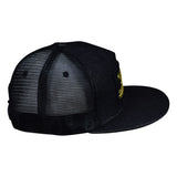 California Republic Trucker Hat by LET'S BE IRIE - Metallic Gold on Black Denim Snapback - Let's Be Irie™