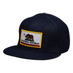California Republic SnapBack by LET'S BE IRIE - Blue Denim Hat - Let's Be Irie™