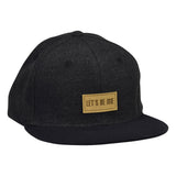 LET'S BE IRIE Melton Hat -  Gray Snapback with Navy Blue Visor - Let's Be Irie™