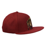 Brown Buffalo Snapback Hat by LET'S BE IRIE - Cardinal Red - Let's Be Irie™