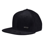 Corduroy Metallic Emblem Hat by LET'S BE IRIE - Black Snapback - Let's Be Irie™