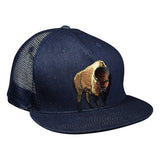 Brown Buffalo Trucker Hat by LET'S BE IRIE - Blue Denim - Let's Be Irie™