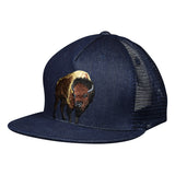 Brown Buffalo Trucker Hat by LET'S BE IRIE - Blue Denim - Let's Be Irie™