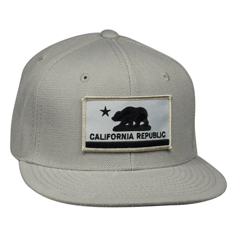 California Republic Flag Snapback by LET'S BE IRIE - Gray - Let's Be Irie™