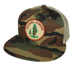 California Redwoods Trucker Hat by LET'S BE IRIE - Camo and Khaki - Let's Be Irie™